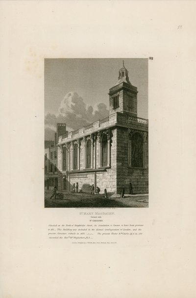 Santa María Magdalena, unida con San Gregorio, Knightrider Street, Londres de English School
