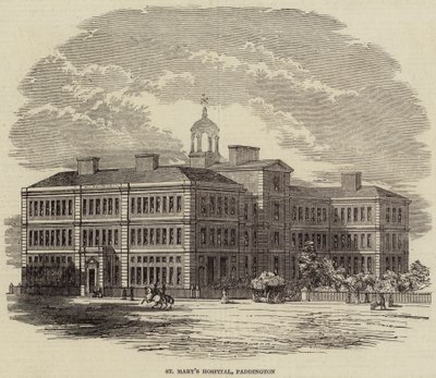 Hospital de Santa María, Paddington (grabado) de English School