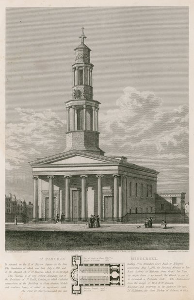 Iglesia de St Pancras, Londres, Middlesex de English School
