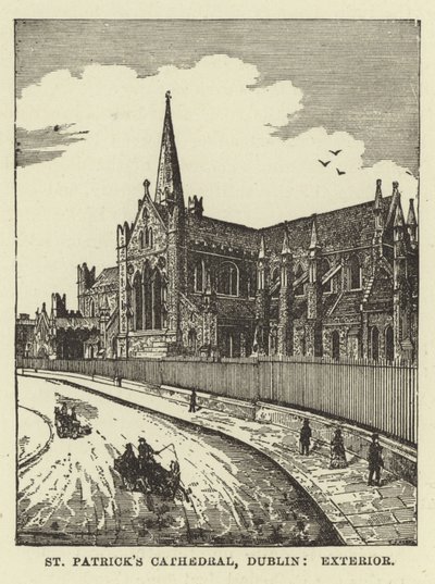 Catedral de St Patrick, Dublín, exterior de English School