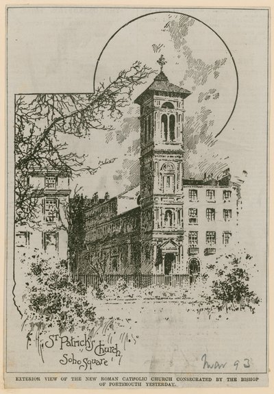 Iglesia de St Patricks, Soho Square de English School