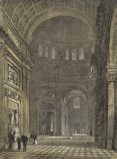 Catedral de San Pablo, Interior de la Cúpula, mirando hacia el Transepto Norte de English School