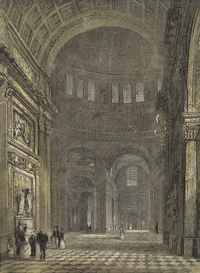 Catedral de San Pablo, Interior de la Cúpula, mirando hacia el Transepto Norte de English School