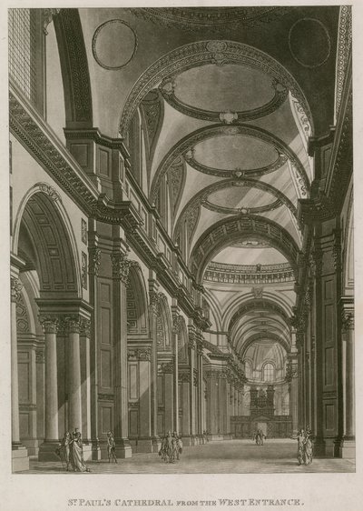 Catedral de San Pablo, Londres, desde la entrada oeste de English School
