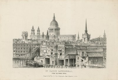 Catedral de San Pablo desde el Puente de Southwark de English School