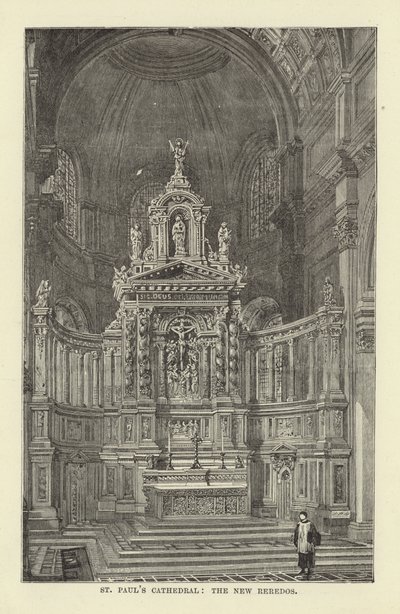 Catedral de St Pauls, el Nuevo Retablo de English School