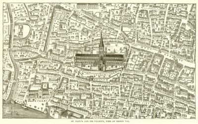 San Pablo y sus alrededores, época de Enrique VIII de English School