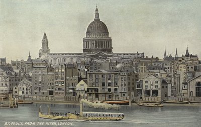 San Pablo desde el río, Londres de English School
