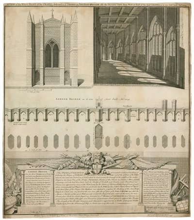 Capilla de San Tomás en el viejo Puente de Londres de English School
