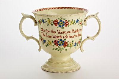 Copa de amor de Staffordshire, 1774 de English School