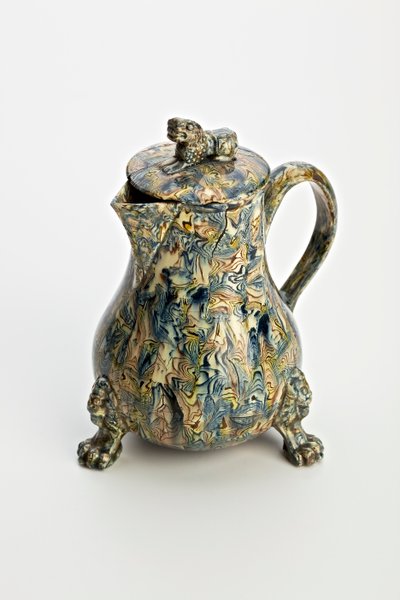 Jarra de efecto agata sólida de Staffordshire, c.1760-70 de English School