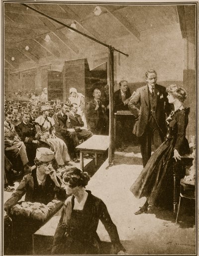 Actuación teatral para soldados cegados en la guerra de English School