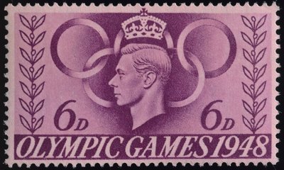 Sello conmemorativo de los Juegos Olímpicos de Londres 1948 de English School