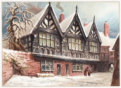 Palacio de Stanley, Chester, tarjeta de Navidad de English School