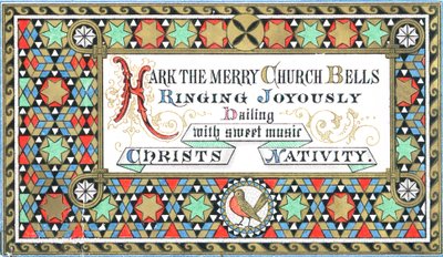 Estrellas y patrones, tarjeta de Navidad de English School