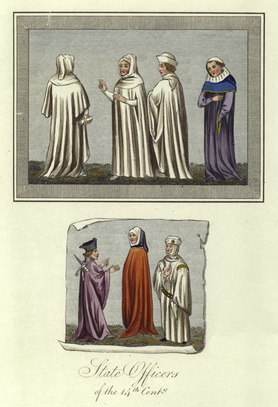 Oficiales de estado del siglo XIV de English School