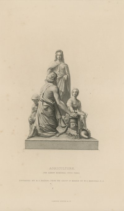 Estatua que representa la Agricultura que adorna el Albert Memorial de English School