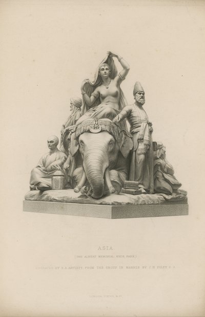 Estatua que representa Asia que adorna el Albert Memorial de English School