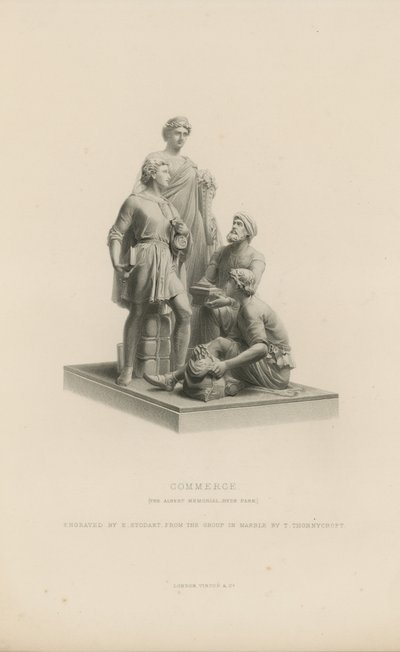 Estatua que representa el Comercio que adorna el Albert Memorial de English School