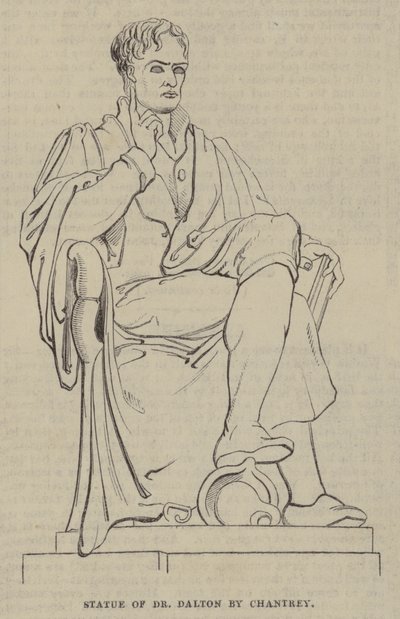 Estatua del Dr. Dalton por Chantrey de English School