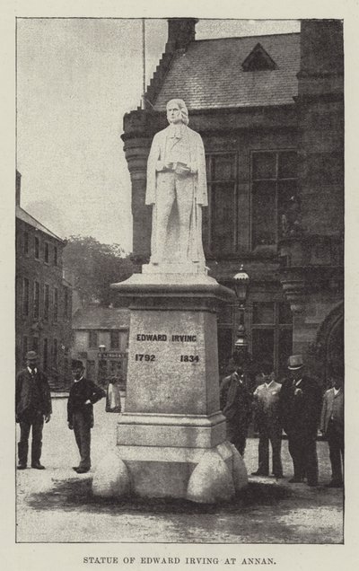 Estatua de Edward Irving en Annan de English School