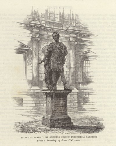 Estatua de Jacobo II por Grinling Gibbons de English School