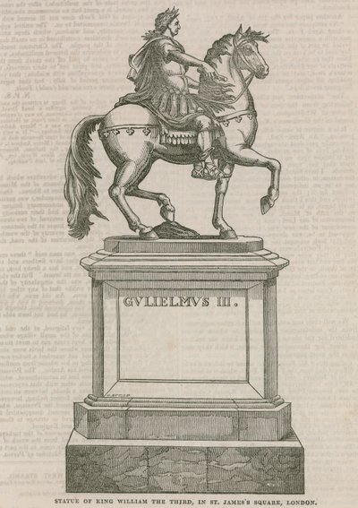 Estatua del Rey Guillermo III, en St. James
