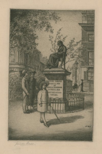 Estatua de Thomas Carlyle de English School
