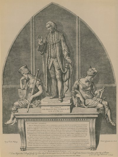 Estatua de William Beckford en Guildhall, Londres de English School