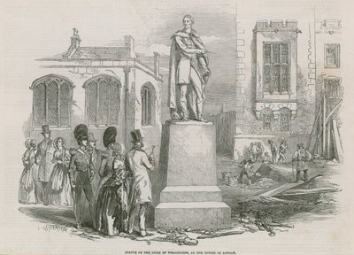 Estatua del Duque de Wellington en la Torre de Londres de English School