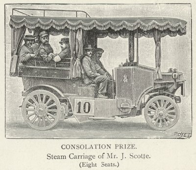 Carruaje a vapor de Mr J Scotte de English School