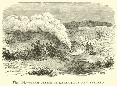 Géiser de vapor de Karapiti, en Nueva Zelanda de English School