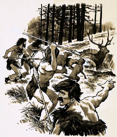 Cazadores de la Edad de Piedra de English School