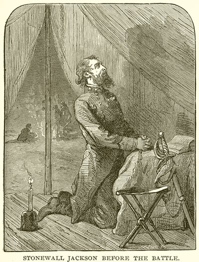 Stonewall Jackson antes de la batalla de English School