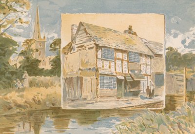 Stratford-on-Avon y la casa de Shakespeare antes de su restauración de English School