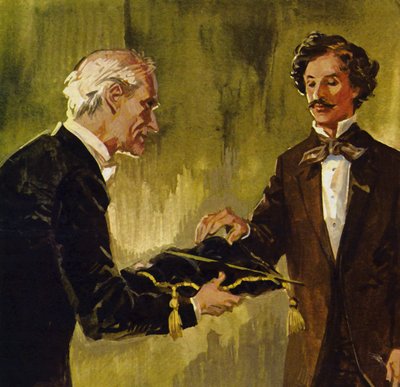 Strauss recibió el bastón de su padre por el violinista principal de su orquesta de English School