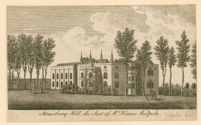 Strawberry Hill, Twickenham, Londres; la residencia del Sr. Horace Walpole de English School