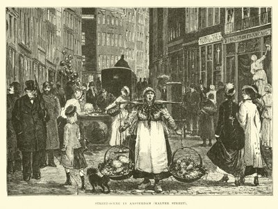 Escena callejera en Ámsterdam, calle Kalver de English School