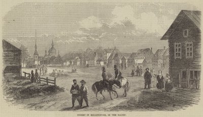 Calle en Helsingfors, en el Báltico de English School