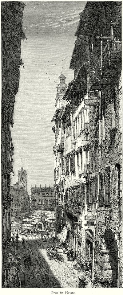 Calle de Verona (grabado) de English School
