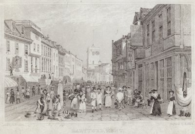 Escena de calle de Dartford en Kent de English School
