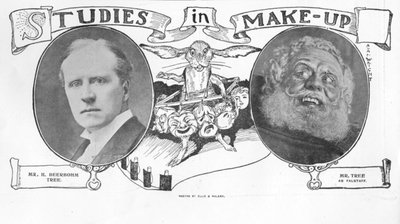 Estudios en maquillaje, ilustración de The King, 1 de junio de 1901 de English School