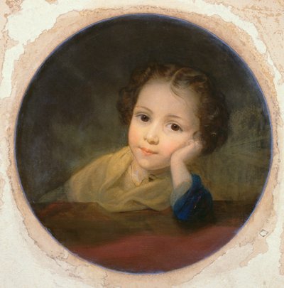 Estudio de un niño, c.1850 de English School