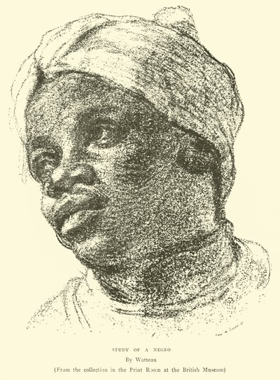 Estudio de un negro (grabado) de English School