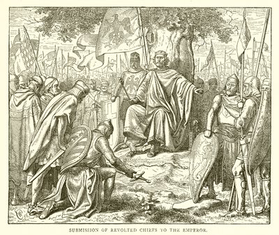 Sumisión de los jefes rebeldes al emperador de English School