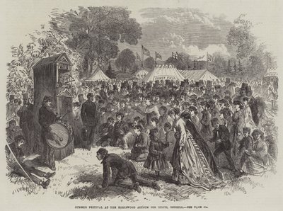 Festival de verano en el Asilo de Idiotas de Earlswood, Redhill de English School