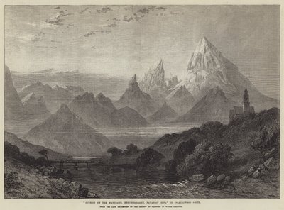 Amanecer en el Watzmann, Berchtesgaden, Alpes Bávaros de English School