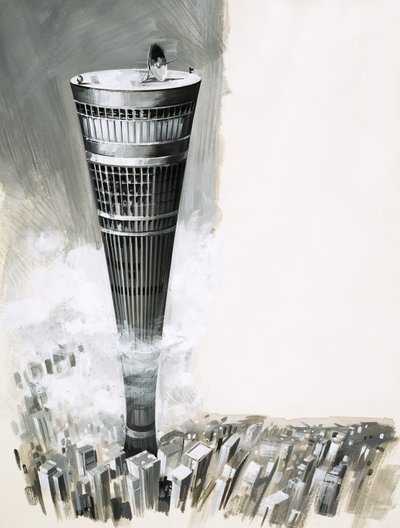 Superciudades en el cielo. Rascacielos futurista de English School