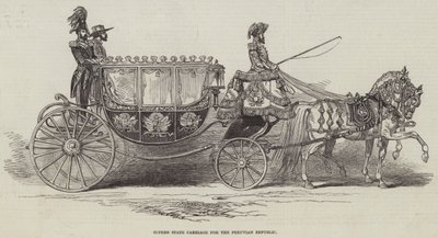 Magnífico Carro de Estado para la República Peruana (grabado) de English School