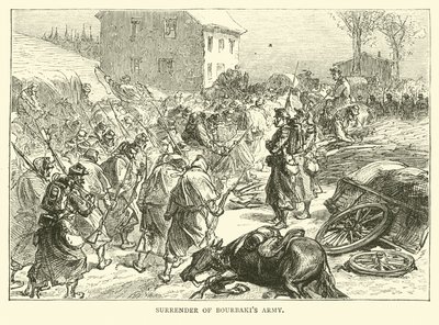 Rendición del ejército de Bourbaki, enero 1871 de English School